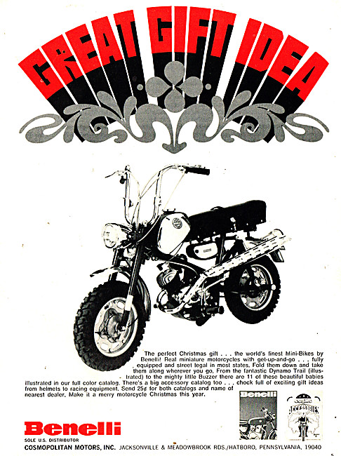 Benelli Motor Cycles - 1971 Benelli Mini Moto                    