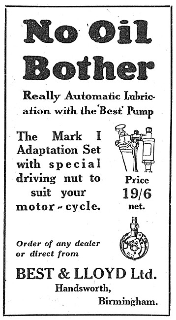Best & Lloyd Automatic Oil Pump                                  