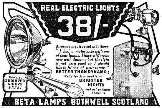 Beta Lamps Motor Cycle Electric Lights                           