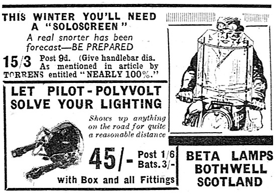 Beta Lamps Pilot-Polyvolt Motor Cycle Lights                     