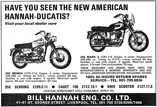 Bill Hannah Motorcycle Sales - Ducati Motorcycles                