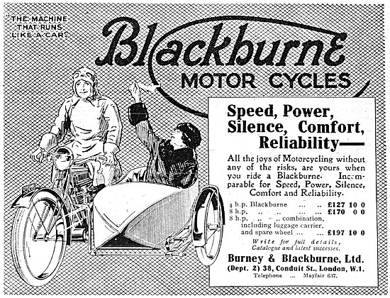 1921 Blackburne Motor Cycles                                     