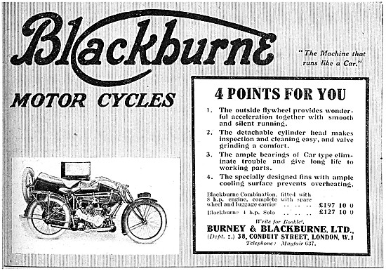 Blackburne Motor Cycles                                          