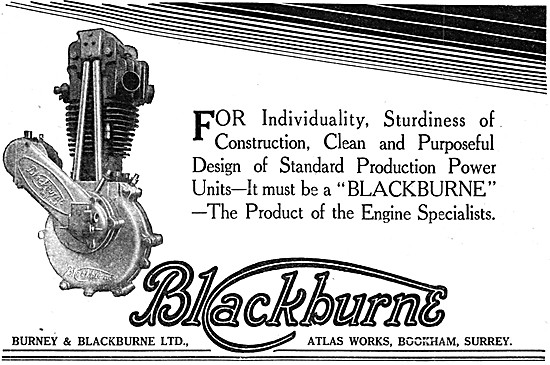 Blackburne Motor Cycle Engines                                   
