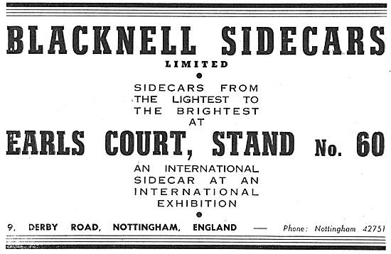 1952 Blacknell Sidecars                                          