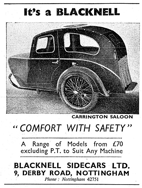 Blacknell Carrington Saloon Sidecar                              