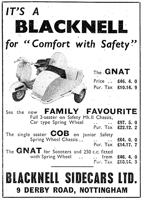 Blacknell Sidecars  - Blacknell Gnat Sidecar                     