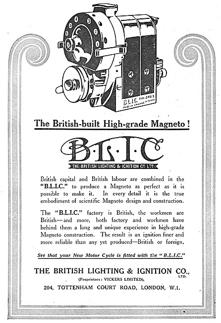 B.L.I.C. Magnetos - BLIC. Motor Cycle Magnetos                   
