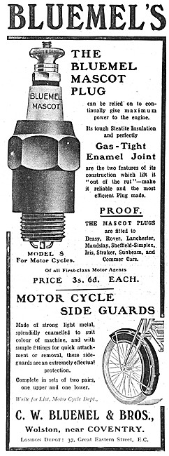 Bluemel Mascot Spark Plugs - Bluemel Motor Cycle Parts           