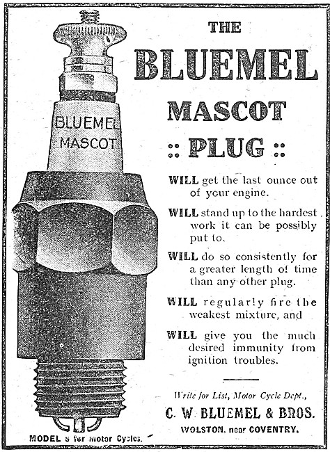 Bluemel Spark Plugs - Bluemel Mascot Spark Plugs                 