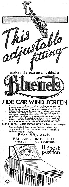 Bluemels Sidecar Windscreen                                      