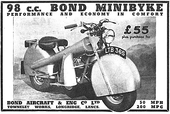 1949 Bond Minibyke 98 cc                                         