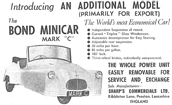 Bond Minicar Mark C                                              