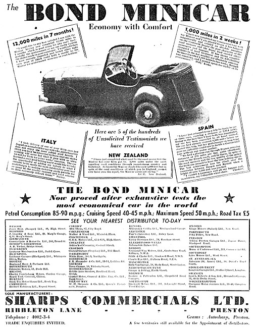 1952 Bond Minicar                                                