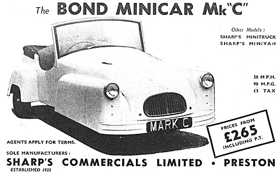 1953 Bond Minicar Mk C                                           