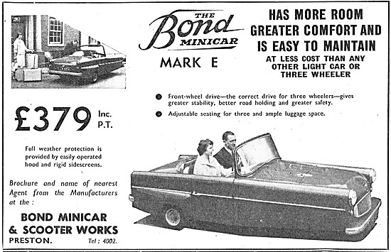 1958 Bond Minicar Mark E                                         
