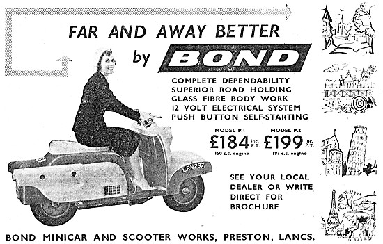 1959 Bond Motor Scooters - Bond P2 Scooter                       