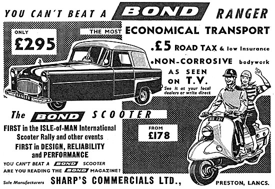 Bond Ranger Three Wheeler - Bond Motor Scooter                   