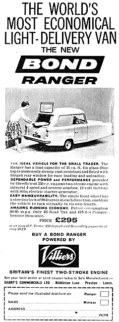 1961 Bond Ranger Light Delivery Van                              