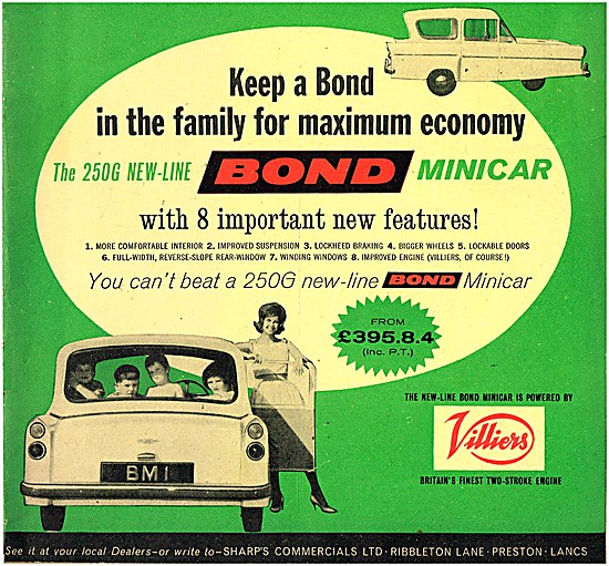 Bond Minicar 250G New-Line                                       