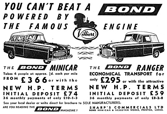 Bond Minicar - Bond Ranger 1961                                  