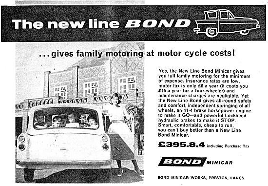 1962 Bond New Line Minicar                                       