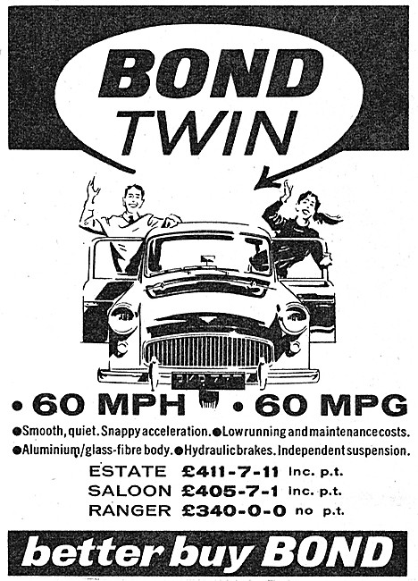 Bond Twin Three Wheeler Car                                      