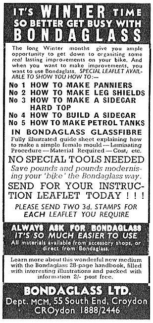 Bondaglass Glass Fibre Kits & Products                           