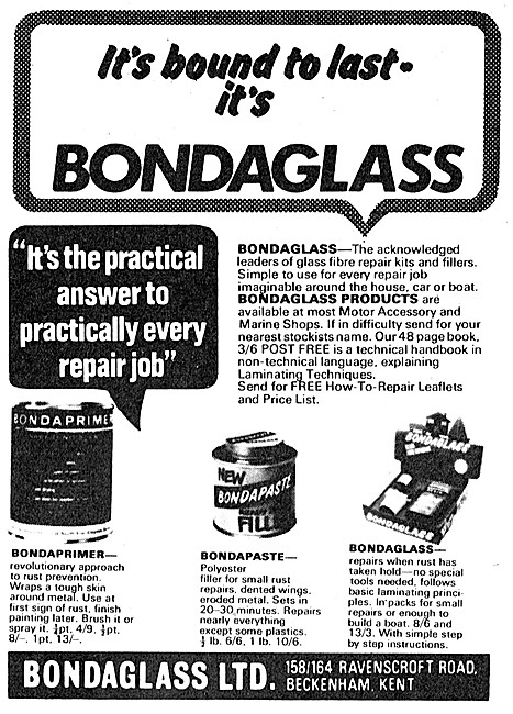 Bondaglass Glass Fibre Kits & Products                           