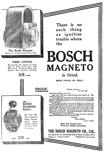Bosch Magnetos 1908                                              