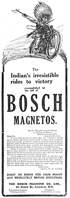 Bosch Motor Cycle Magnetos 1909                                  