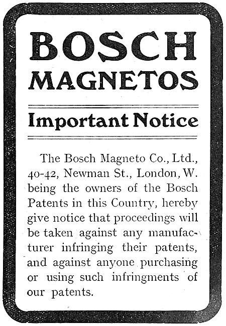 Bosch Magnetos                                                   