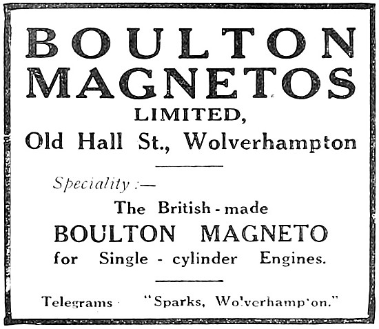 Boulton Magnetos                                                 