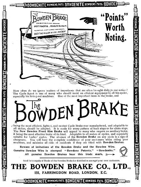 Bowden Brakes 1906                                               