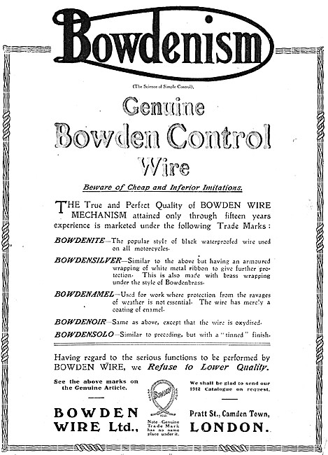 Bowdenism - Bowden Control Wire Mechanism                        