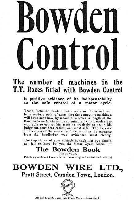 Bowden Wire Controls                                             