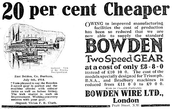 Bowden Two Speed Gear -  Bowden Gear                             
