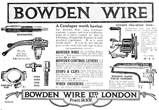 Bowden Wire Control Cables - Bowden Gear                         
