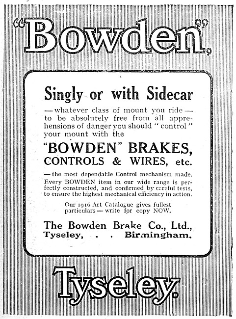 Bowden Motorcycle Brakes, Controls & Wires                       