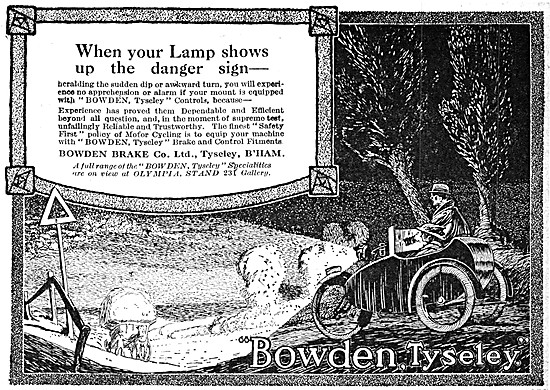 Bowden Motor Cycle Brakes 1920                                   