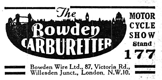 Bowden Carburetters                                              