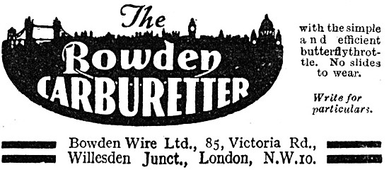 The Bowden Carburetter                                           