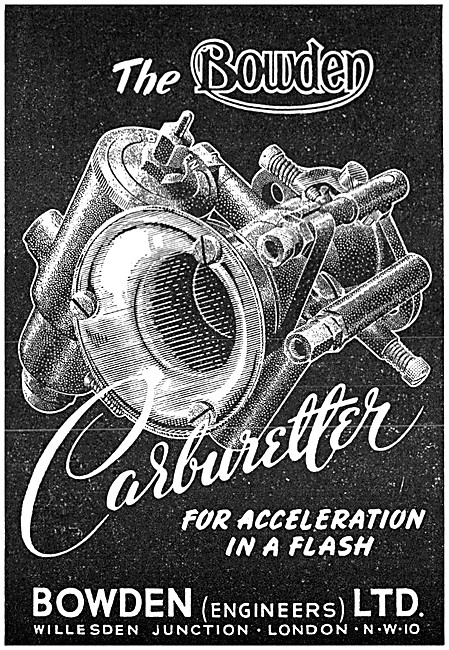 The Bowden Carburetter - Bowden Motorcycle Carburetters          