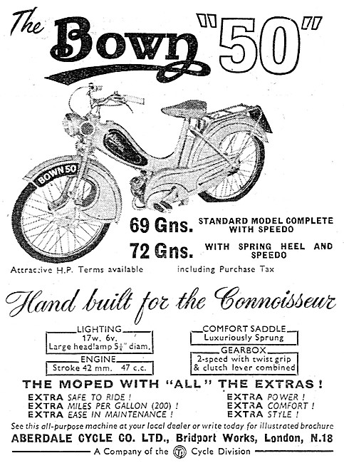 1956 Bown 50 Moped                                               