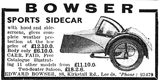 1939 Bowser Sports Sidecar                                       