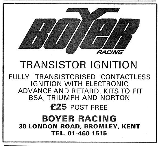Boyer-Bransden Electronic Transistor Ignition                    