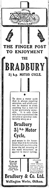 1909 Bradbury Motor Cycle                                        