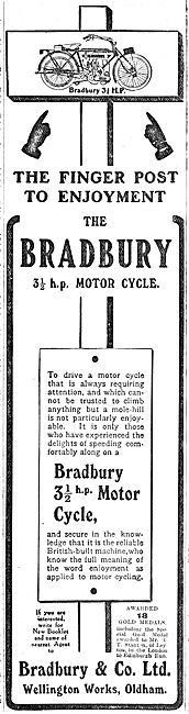 Bradbury 3 1/2 hp Motor Cycles                                   