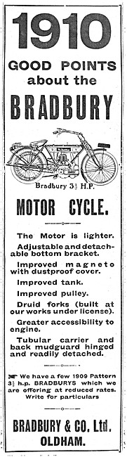 Bradbury Motor Cycles                                            