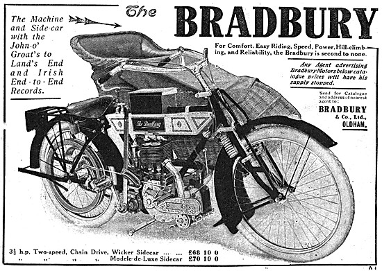 1912 Bradbury 3.5 hp Motor Cycle                                 